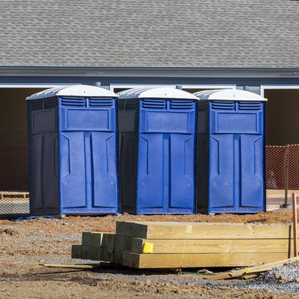 is there a specific order in which to place multiple portable toilets in Topaz California